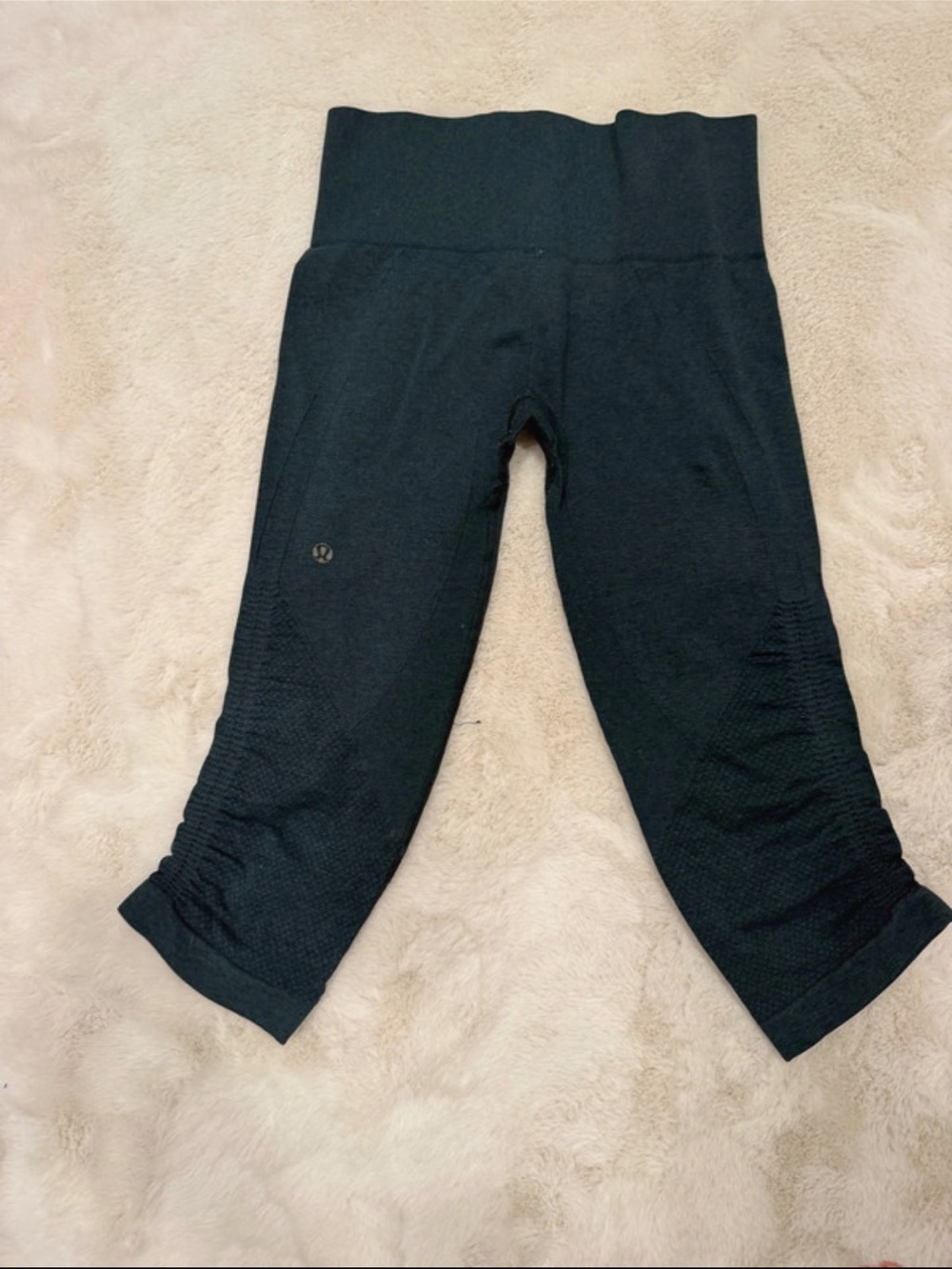 lululemon women green Cropped Seam-Detail Leggings
